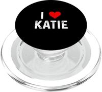 I Love Katie - Cuore - Distressed PopSockets PopGrip per MagSafe