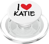 I Love Katie Nome Personalizzato Ragazza Donna BFF Amico Cuore PopSockets PopGrip per MagSafe