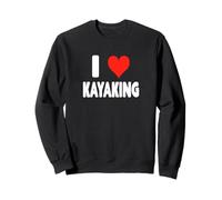 I Love Kayak - Heart Kayaker Boat River Ocean Rapids Felpa