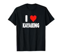 I Love Kayak - Heart Kayaker Boat River Ocean Rapids Maglietta