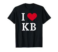 I Love KB, I Heart Initials K.B. Maglietta