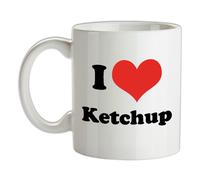 I Love Ketchup Mug - Pomodoro - Heinz - Divertente - Rosso Salsa - Tomatoe