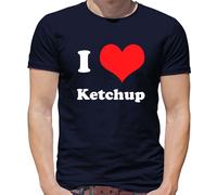 I Love Ketchup T-Shirt - Pomodoro - Divertente - Rosso Salsa