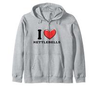 I Love Kettlebell Felpa con Cappuccio