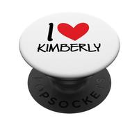 I Love Kimberly Nome Personalizzato Ragazza Donna BFF Cuore PopSockets PopGrip Adesivo