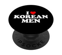 I Love Korean Men PopSockets PopGrip Adesivo