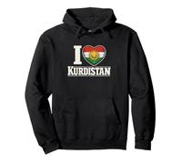 I Love Kurdistan Curdo Curdi Felpa con Cappuccio
