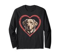 I Love Labrador Retrievers Cuore Labrador Maglia a Manica