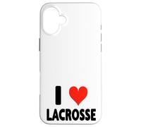 I Love Lacrosse - Heart Midfield Defense Portiere Sport Attack Custodia per iPhone 16 Plus