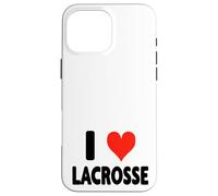 I Love Lacrosse - Heart Midfield Defense Portiere Sport Attack Custodia per iPhone 16 Pro Max