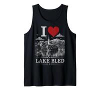 I Love Lake Bled Slovenia Travel Souvenir Canotta