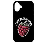 I Love Lamponi Succosa Berry Divertimento Custodia per iPhone 16 Plus