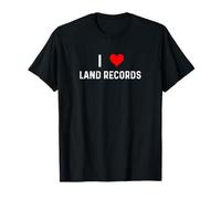 I Love Land Records - Agente immobiliare Heart Farm Farmer Maglietta