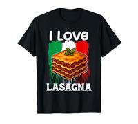 I Love Lasagna Italian Food Lovers Lasagne per Uomini e Donne Maglietta