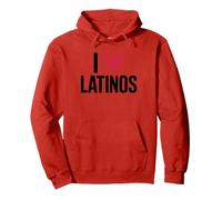 I Love Latinos Cuore Messaggio Orgoglio Comunità Latina Felpa con Cappuccio