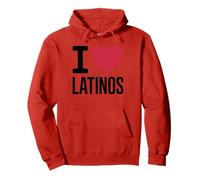 I LOVE LATINOS Orgoglio Latino Comunità Latino Heritage Felpa con Cappuccio