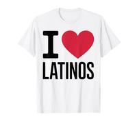 I LOVE LATINOS Orgoglio Latino Comunità Latino Heritage Maglietta