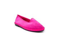 I Love Laura Friulana Donna Velluto Fuxia Tinta Unita Scarpe Fondo Gomma N37