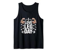 I Love Leg Day Forza Allenamento Canotta