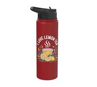 I Love Lemon Tea Accogliente bevanda Vibes Stainless Steel Insulated Water Bottle