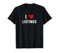 I Love Listings - Heart Real Estate Agente Broker Casa Casa Maglietta