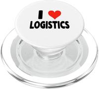 I Love Logistics - Cuore Carino Divertente Supply Chain Parts PopSockets PopGrip per MagSafe