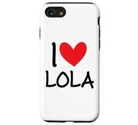 I Love Lola Nome Personalizzato Ragazza Donna BFF Amico Cuore Custodia per iPhone SE (2020) / 7/8