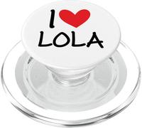 I Love Lola Nome Personalizzato Ragazza Donna BFF Amico Cuore PopSockets PopGrip per MagSafe
