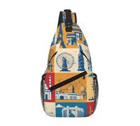 I Love London - Borsa a tracolla a tracolla, da uomo e da donna
