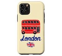 I Love London, Cool London UK Red Bus Illustration Graphic Custodia per iPhone 11 Pro