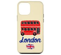 I Love London, Cool London UK Red Bus Illustration Graphic Custodia per iPhone 12 mini