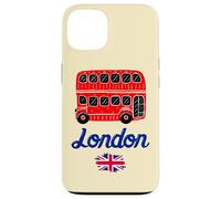 I Love London, Cool London UK Red Bus Illustration Graphic Custodia per iPhone 13