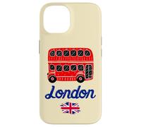 I Love London, Cool London UK Red Bus Illustration Graphic Custodia per iPhone 14