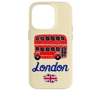 I Love London, Cool London UK Red Bus Illustration Graphic Custodia per iPhone 14 Pro