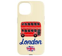 I Love London, Cool London UK Red Bus Illustration Graphic Custodia per iPhone 15