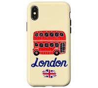 I Love London, Cool London UK Red Bus Illustration Graphic Custodia per iPhone X/XS