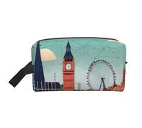 I Love London - Trousse da viaggio portatile per cosmetici e articoli da toeletta