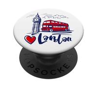 I Love London UK Sketch Drawing Novelty Cool Graphic London PopSockets PopGrip Adesivo