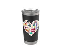 I Love Londra Bicchiere termico in acciaio inox doppia parete