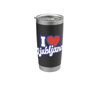 I Love Lubiana Bicchiere termico in acciaio inox doppia parete