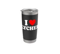 I Love Lychee Nut - Divertente e carino fan della frutta esotica asiatica Bicchiere termico in acciaio inox doppia parete