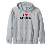 I Love Lying Shirt, I Heart Lying Felpa con Cappuccio