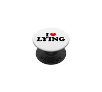 I Love Lying Shirt, I Heart Lying PopSockets PopGrip Adesivo