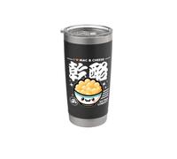 I Love Mac & Cheese - Simpatica grafica ispirata al giapponese Bicchiere termico in acciaio inox doppia parete
