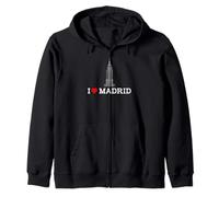 I Love Madrid Empire State Prank Gag Joke Prankster Humor Felpa con Cappuccio