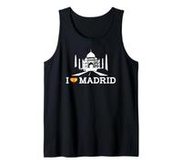 I Love Madrid Funny Indian Landmark Joke Prank Gag Novelty Canotta