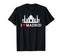 I Love Madrid Funny Indian Prank Joke Gag Landmark Novelty Maglietta
