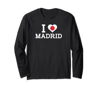 I Love Madrid Funny Japan Flag Prank Joke Gag Humor Novelty Maglia a Manica
