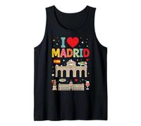 I Love Madrid Spagna Viaggio Souvenir Canotta