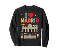 I Love Madrid Spagna Viaggio Souvenir Felpa